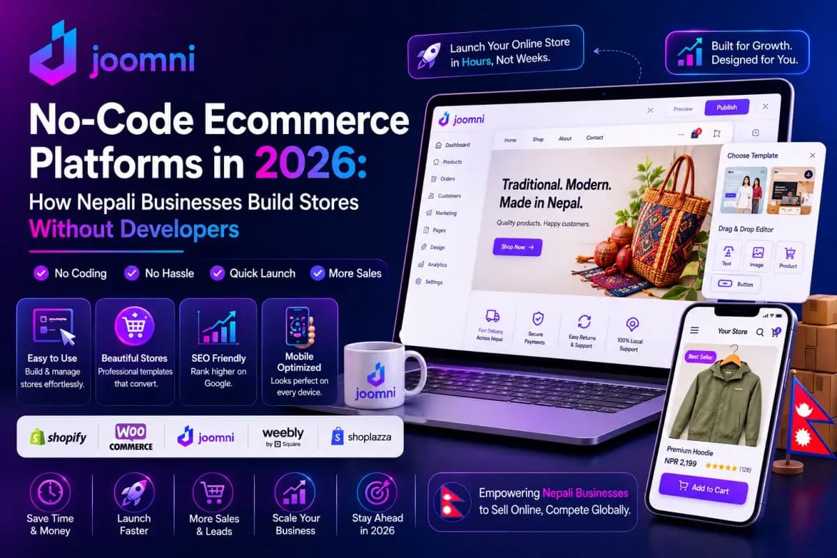 No-Code Ecommerce Platforms in 2026: How Nepali Businesses Build Stores Without Developers