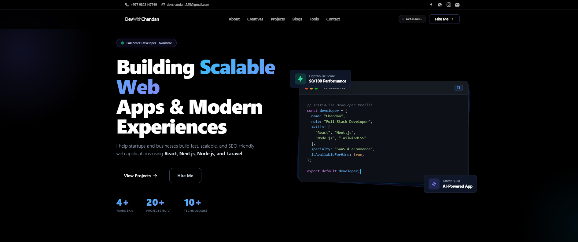 A Bespoke Digital Showcase for Modern Engineering